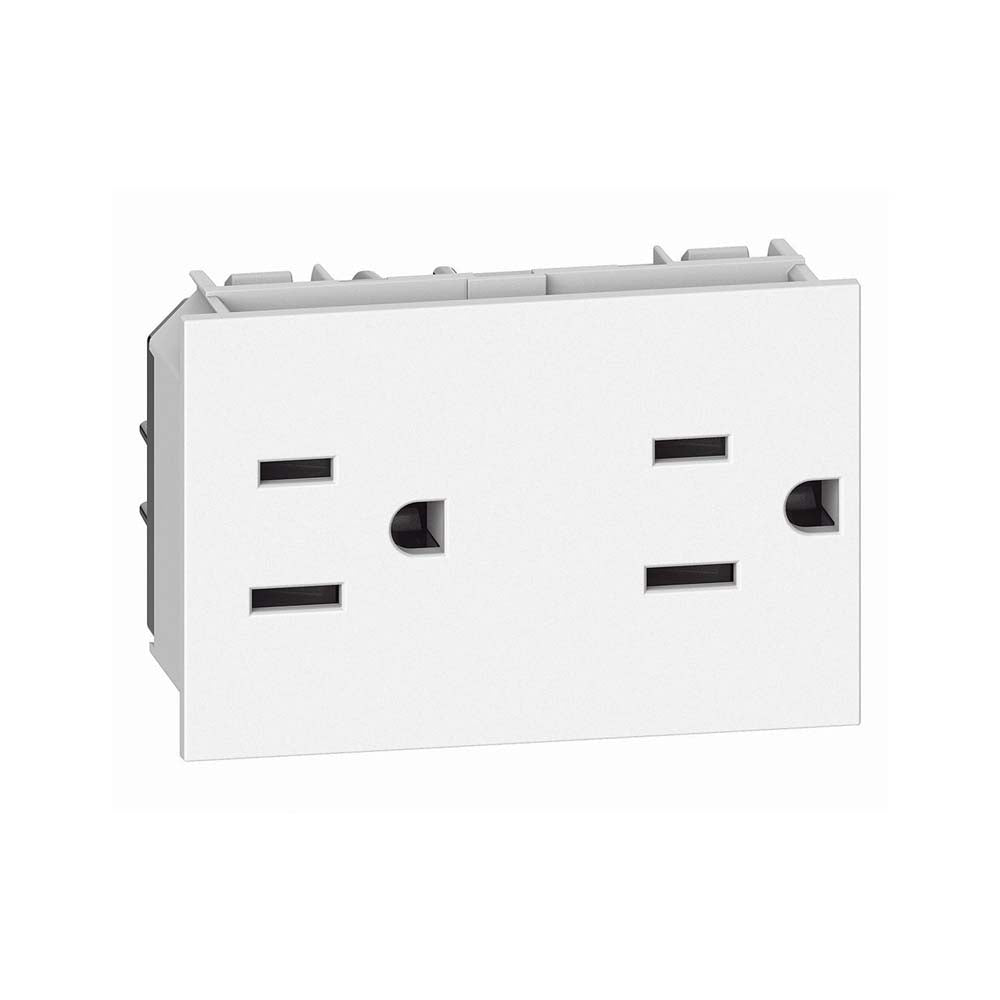 TOMACORRIENTE DUPLEX 2P+T PROTECCION INFANTIL 3 MOD 15A, 127-250V LIVING NOW