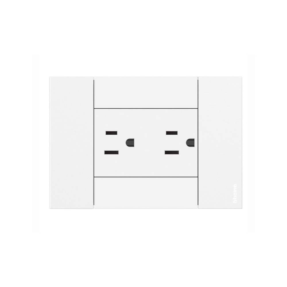 TOMACORRIENTE DUPLEX 2P+T PROTECCION INFANTIL 3 MOD 15A, 127-250V LIVING NOW