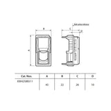 TOMA DE TELEFONO 4H 1 MOD. BLANCO LIVING NOW