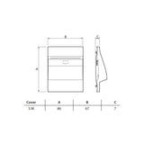 CUBRETECLA TOMACORRIENTE DUPLEX 3 MOD. BLANCO LIVING NOW
