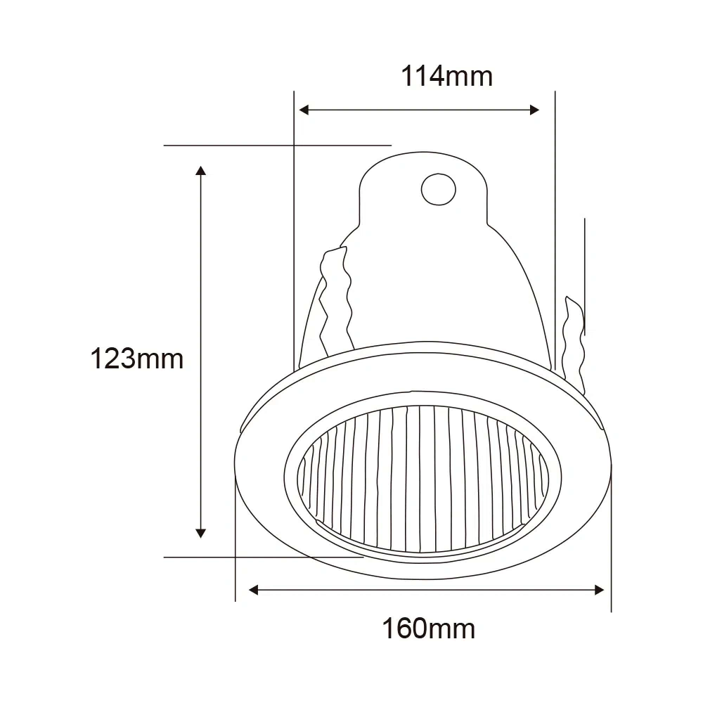 KIT DE 5 PIEZAS DE LAMPARA DE INTERIOR EMPOTRABLE NARBONA TECNOLITE BASE E27 SATINADO