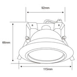 KIT DE 6 PIEZAS DE LAMPARA DE INTERIOR EMPOTRABLE ALATRI TECNOLITE BASE GY6.35