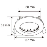 KIT DE 17 PIEZAS DE LÁMPARA DE INTERIOR EMPOTRABLE ALEZIO TECNOLITE POTENCIA MÁXIMA 50W BASE GX5.3 COMPACTO FOCO MR16 NO INCLUIDO CROMADO