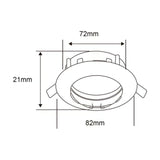 KIT DE 14 PIEZAS DE LÁMPARA DE INTERIOR EMPOTRABLE ANDORA TECNOLITE POTENCIA MÁXIMA 50W BASE GX5.3 FOCO MR16 NO INCLUIDO BLANCO