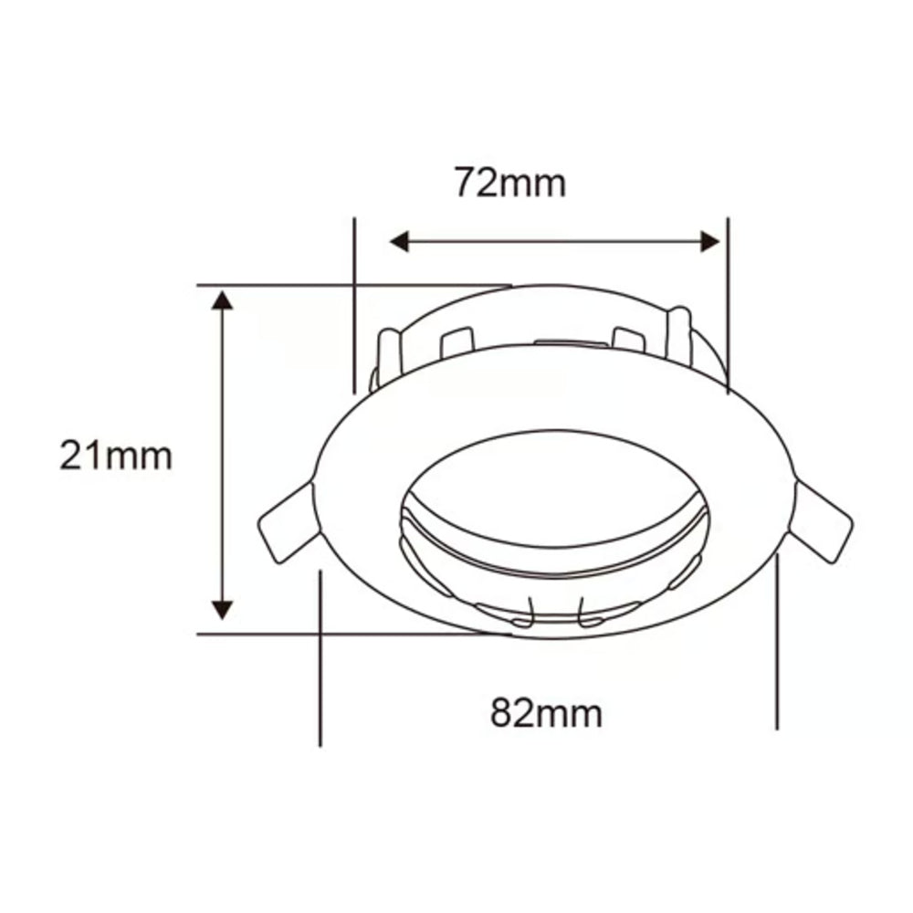 KIT DE 14 PIEZAS DE LÁMPARA DE INTERIOR EMPOTRABLE ANDORA TECNOLITE POTENCIA MÁXIMA 50W BASE GX5.3 FOCO MR16 NO INCLUIDO BLANCO