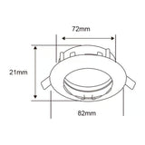 KIT DE 14 PIEZAS DE LÁMPARA DE INTERIOR EMPOTRABLE ANDORA TECNOLITE POTENCIA MÁXIMA 50W BASE GX5.3 FOCO MR16 NO INCLUIDO BLANCO