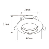 KIT DE 10 PIEZAS DE LAMPARA DE INTERIOR EMPOTRABLE ANDORA TECNOLITE POTENCIA MAXIMA 50W BASE GX5.3 FOCO MR16 NO INCLUIDO COBRE