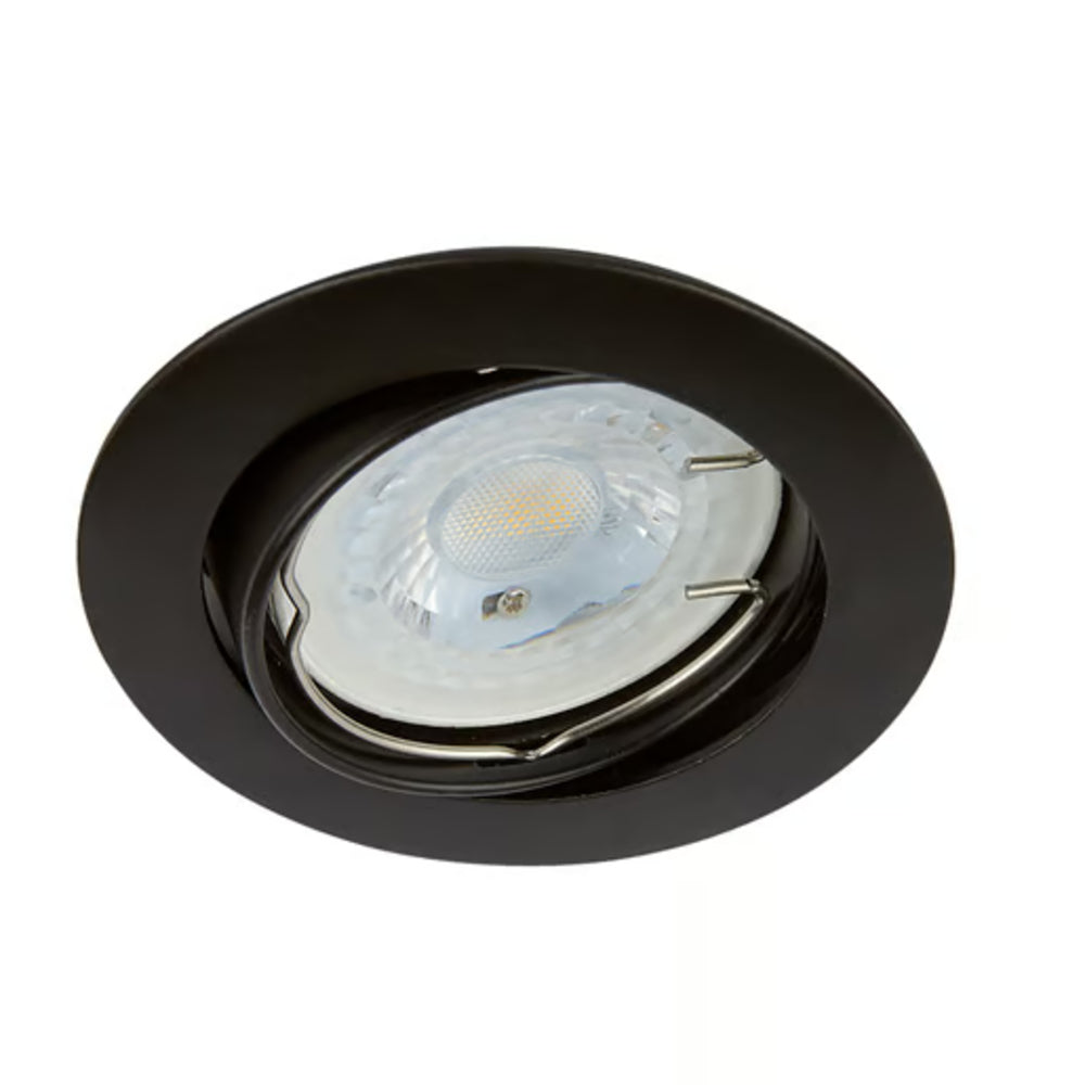 KIT DE 13 PIEZAS DE LÁMPARA DE INTERIOR EMPOTRABLE ANDORA TECNOLITE POTENCIA MÁXIMA 50W BASE GX5.3 FOCO MR16 NO INCLUIDO NEGRO *** OFRECER 46617 ***