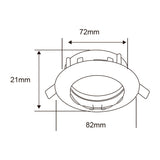 KIT DE 10 PIEZAS DE LAMPARA EMPOTRABLE TECNOLITE ANDORA COMPACTO 50W BASE GX5.3 LATON