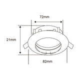 KIT DE 14 PIEZAS DE LAMPARA DE INTERIOR EMPOTRABLE ANDORA TECNOLITE POTENCIA MAXIMA 50W BASE GX5.3 FOCO MR16 NO INCLUIDO SATINADO
