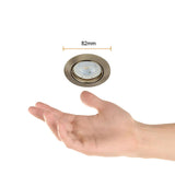 KIT DE 14 PIEZAS DE LAMPARA DE INTERIOR EMPOTRABLE ANDORA TECNOLITE POTENCIA MAXIMA 50W BASE GX5.3 FOCO MR16 NO INCLUIDO SATINADO