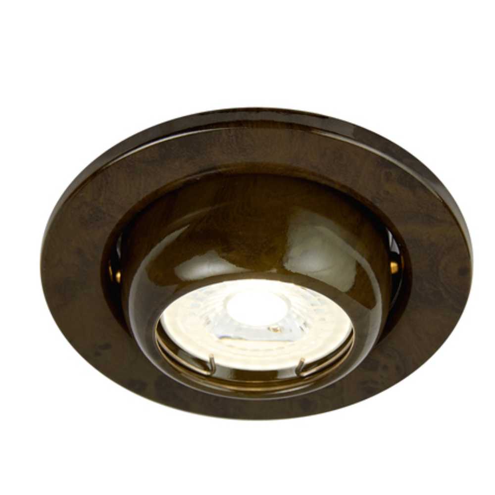 KIT DE 9 PIEZAS DE LAMPARA EMPOTRABLE TECNOLITE ACARI COMPACTO 50W BASE GX5.3 MADERA