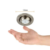 KIT DE 10 PIEZAS DE LAMPARA EMPOTRABLE TECNOLITE ACARI COMPACTO 50W BASE GX5.3 SATINADO