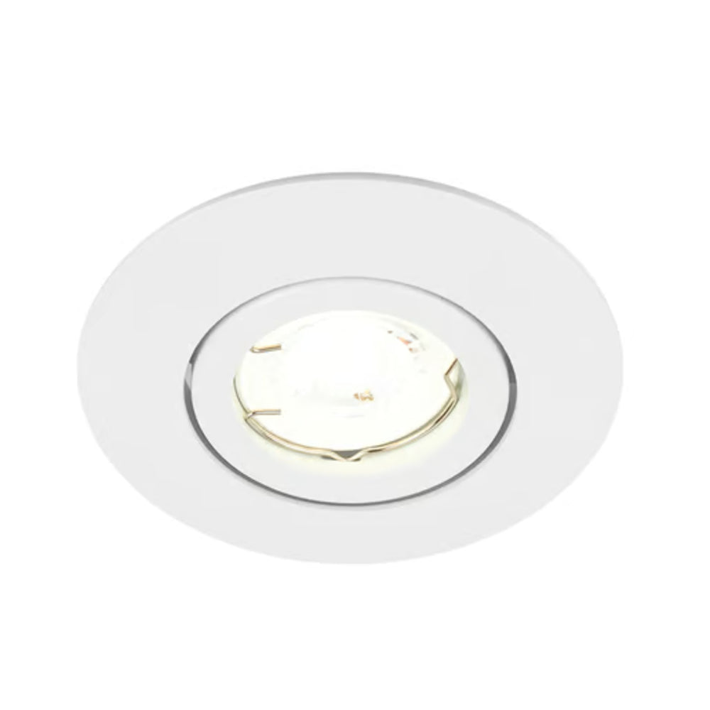 KIT DE 9 PIEZAS DE LÁMPARA DE INTERIROR EMPOTRABLE ACERRA TECNOLITE POTENCIA MÁXIMA 50W BASE GX5.3 FOCO MR16 NO INCLUIDO BLANCO