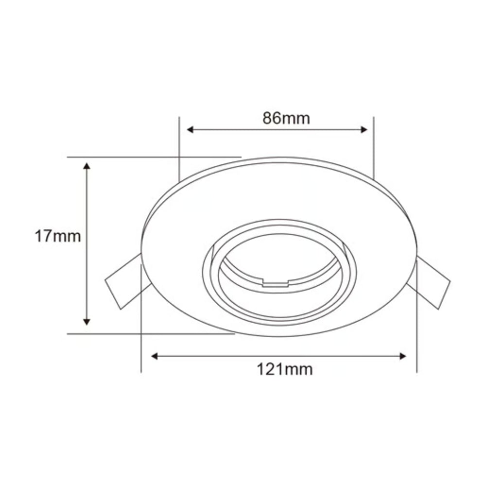 KIT DE 9 PIEZAS DE LÁMPARA DE INTERIROR EMPOTRABLE ACERRA TECNOLITE POTENCIA MÁXIMA 50W BASE GX5.3 FOCO MR16 NO INCLUIDO BLANCO