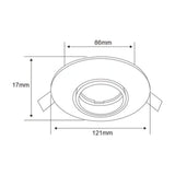 KIT DE 9 PIEZAS DE LÁMPARA DE INTERIROR EMPOTRABLE ACERRA TECNOLITE POTENCIA MÁXIMA 50W BASE GX5.3 FOCO MR16 NO INCLUIDO BLANCO