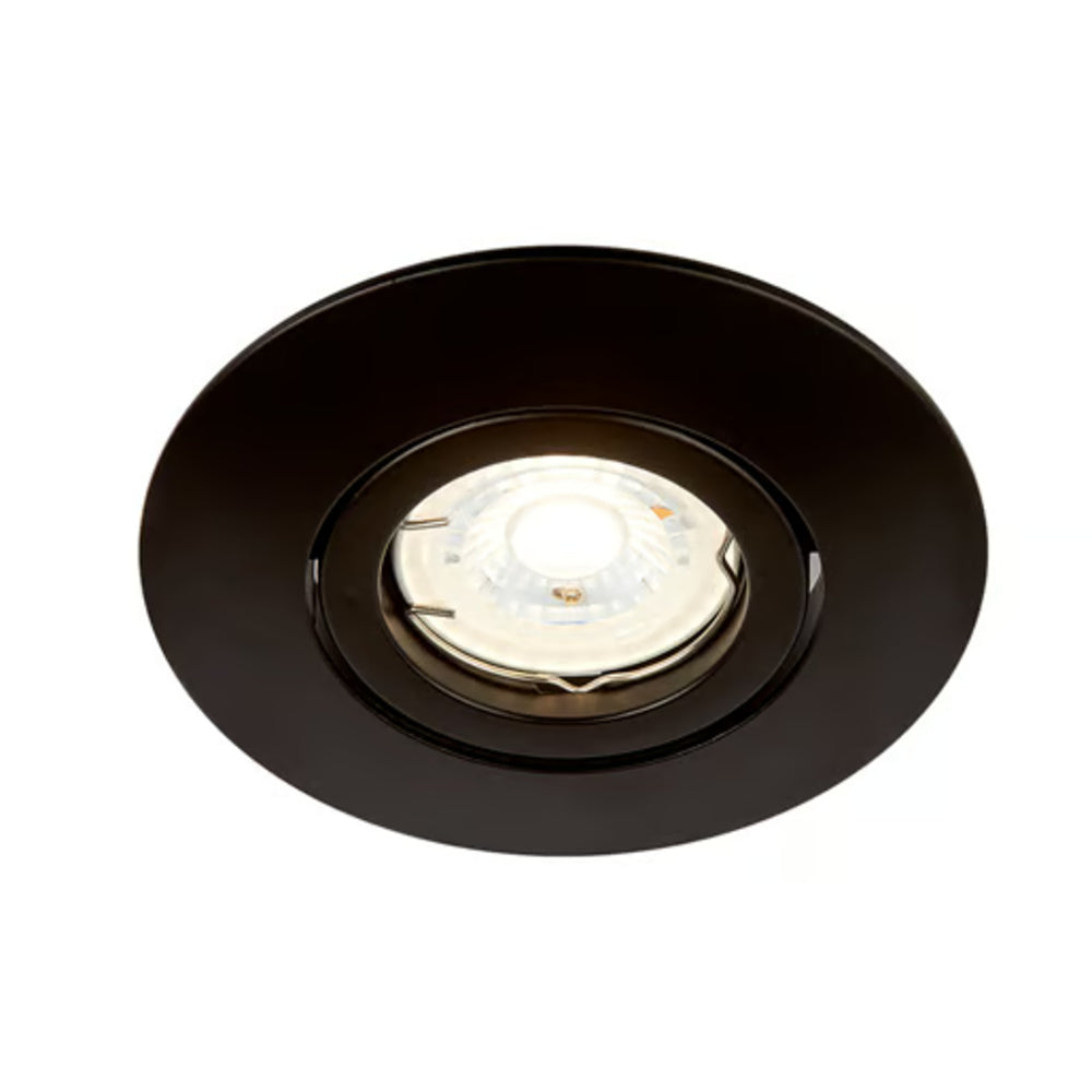 KIT DE 8 PIEZAS DE LÁMPARA DE INTERIROR EMPOTRABLE ACERRA TECNOLITE POTENCIA MÁXIMA 50W BASE GX5.3 FOCO MR16 NO INCLUIDO NEGRO