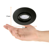 KIT DE 8 PIEZAS DE LÁMPARA DE INTERIROR EMPOTRABLE ACERRA TECNOLITE POTENCIA MÁXIMA 50W BASE GX5.3 FOCO MR16 NO INCLUIDO NEGRO