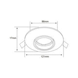 KIT DE 8 PIEZAS DE LÁMPARA DE INTERIROR EMPOTRABLE ACERRA TECNOLITE POTENCIA MÁXIMA 50W BASE GX5.3 FOCO MR16 NO INCLUIDO NEGRO