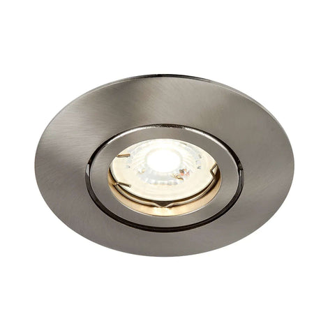 KIT DE 7 PIEZAS DE LAMPARA DE INTERIROR EMPOTRABLE ACERRA TECNOLITE POTENCIA MAXIMA 50W BASE GX5.3 FOCO MR16 NO INCLUIDO SATINADO