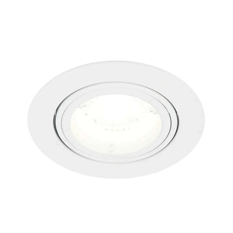 KIT DE 7 PIEZAS DE LAMPARA DE INTERIOR EMPOTRABLE AGRA TECNOLITE BASE GX5.3 BLANCO