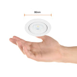 KIT DE 7 PIEZAS DE LAMPARA DE INTERIOR EMPOTRABLE AGRA TECNOLITE BASE GX5.3 BLANCO