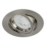 KIT DE 6 PIEZAS DE LÁMPARA DE INTERIOR EMPOTRABLE AGRA TECNOLITE BASE GX5.3 SATINADO