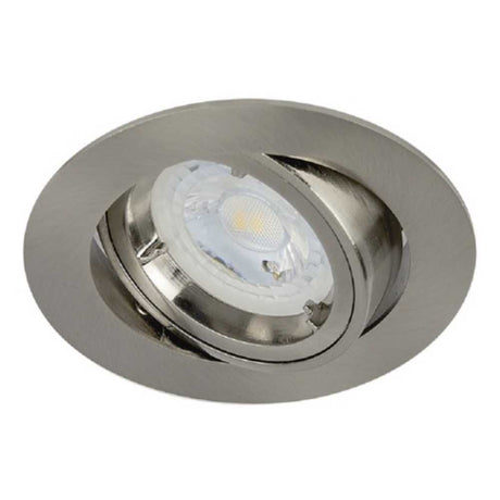 KIT DE 6 PIEZAS DE LÁMPARA DE INTERIOR EMPOTRABLE AGRA TECNOLITE BASE GX5.3 SATINADO