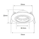 KIT DE 14 PIEZAS DE LÁMPARA DE INTERIOR EMPOTRABLE BARI TECNOLITE BASE G4 BLANCO