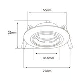 KIT DE 14 PIEZAS DE LÁMPARA DE INTERIOR EMPOTRABLE BARI TECNOLITE BASE G4 BLANCO