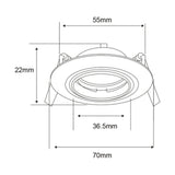 KIT DE 13 PIEZAS DE LAMPARA DE INTERIOR EMPOTRABLE BARI TECNOLITE BASE G4 SATINADO