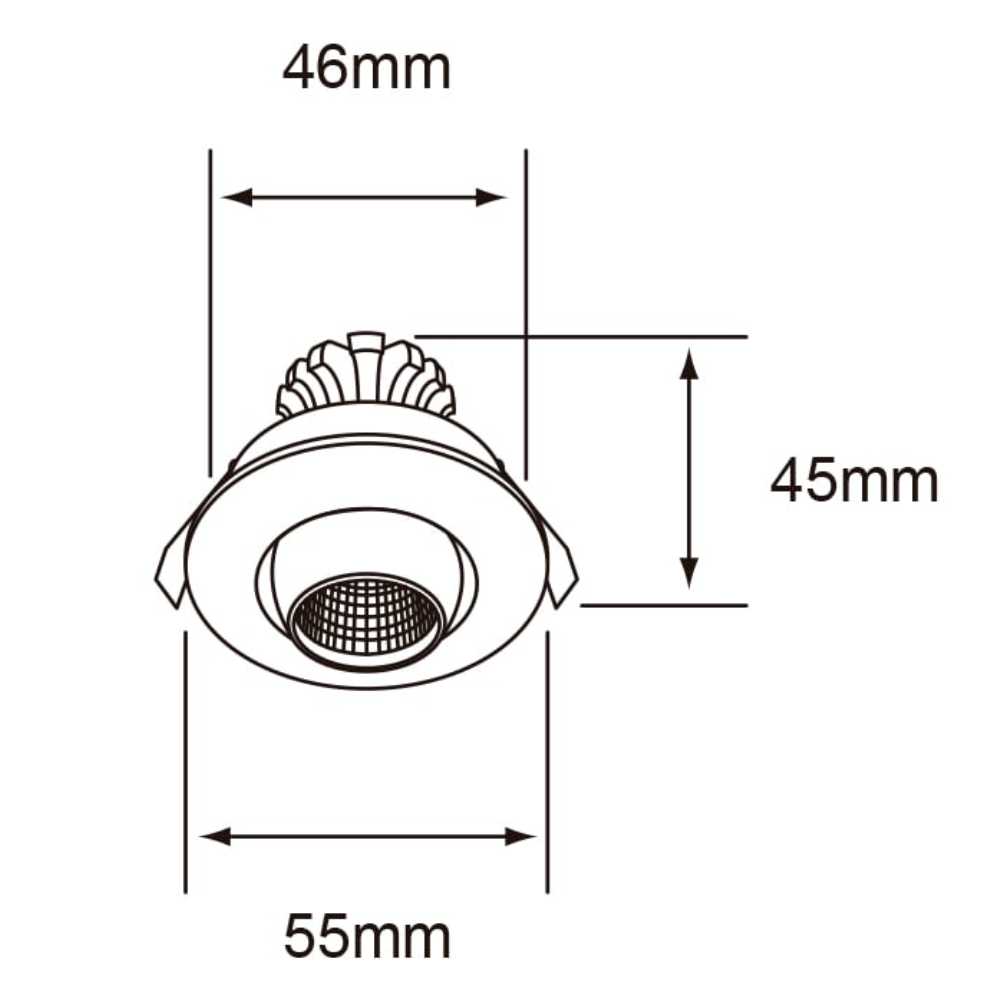 KIT DE 4 PIEZAS DE LAMPARA EMPOTRABLE TECNOLITE ABEBA 4W LUZ SUAVE CALIDA BLANCO