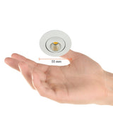 KIT DE 4 PIEZAS DE LAMPARA EMPOTRABLE TECNOLITE ABEBA 4W LUZ SUAVE CALIDA BLANCO