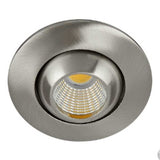 KIT DE 4 PIEZAS DE LAMPARA EMPOTRABLE TECNOLITE ABEBA 4W LUZ SUAVE CALIDA SATINADO