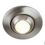 KIT DE 4 PIEZAS DE LAMPARA EMPOTRABLE TECNOLITE ABEBA 4W LUZ SUAVE CALIDA SATINADO