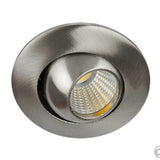 KIT DE 4 PIEZAS DE LAMPARA EMPOTRABLE TECNOLITE ABEBA 4W LUZ SUAVE CALIDA SATINADO