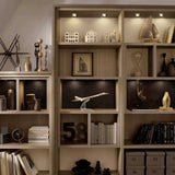 KIT DE 4 PIEZAS DE LAMPARA EMPOTRABLE TECNOLITE AKABA 4W LUZ SUAVE CALIDA SATINADO