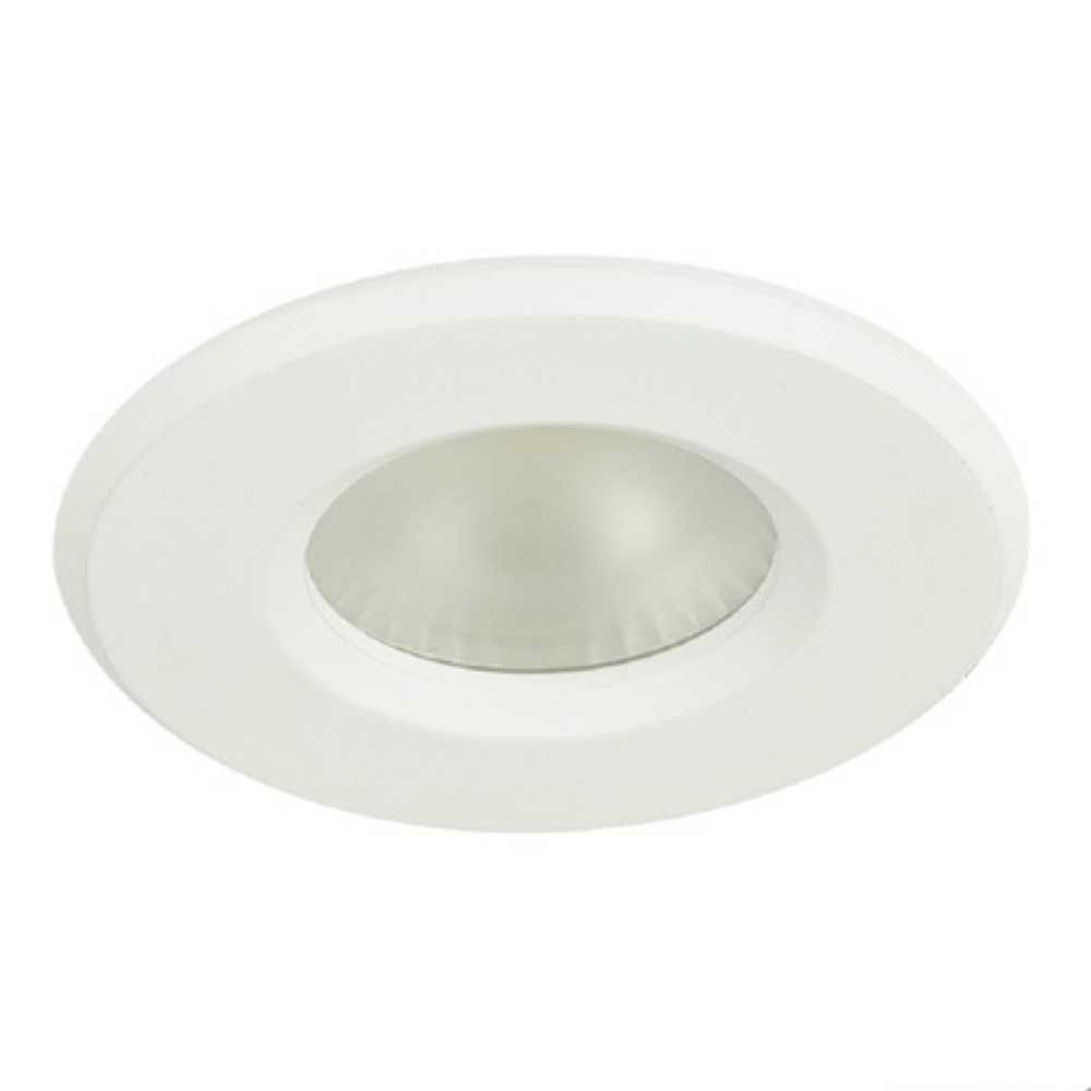 KIT DE 2 PIEZAS DE LÁMPARA DE INTERIOR LED EMPOTRABLE NINFA TECNOLITE 6.5W LUZ SUAVE CÁLIDA A PRUEBA DE VAPOR LED INTEGRADO BLANCO