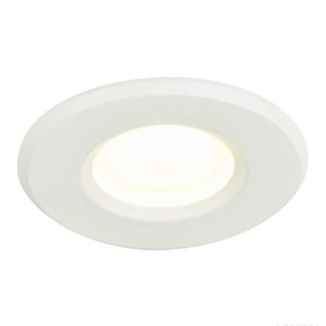 KIT DE 2 PIEZAS DE LÁMPARA DE INTERIOR LED EMPOTRABLE NINFA TECNOLITE 6.5W LUZ SUAVE CÁLIDA A PRUEBA DE VAPOR LED INTEGRADO BLANCO