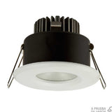 KIT DE 2 PIEZAS DE LÁMPARA DE INTERIOR LED EMPOTRABLE NINFA TECNOLITE 6.5W LUZ SUAVE CÁLIDA A PRUEBA DE VAPOR LED INTEGRADO BLANCO