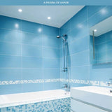 KIT DE 2 PIEZAS DE LÁMPARA DE INTERIOR LED EMPOTRABLE NINFA TECNOLITE 6.5W LUZ SUAVE CÁLIDA A PRUEBA DE VAPOR LED INTEGRADO BLANCO