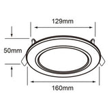 KIT DE 2 PIEZAS DE LÁMPARA DE INTERIOR EMPOTRABLE MUNICH TECNOLITE PARA BOTE O PLAFÓN 9W LUZ BLANCA NEUTRA BLANCO
