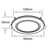 KIT DE 2 PIEZAS DE LÁMPARA DE INTERIOR EMPOTRABLE MUNICH TECNOLITE PARA BOTE O PLAFÓN 9W LUZ BLANCA NEUTRA SATINADO