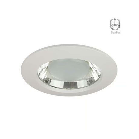 KIT DE 5 PIEZAS DE LAMPARA EMPOTRABLE LED TECNOLITE NADI 9W LUZ DE DIA BASE E27 BLANCO