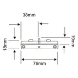 KIT DE 22 PIEZAS DE CONECTOR RECTO PARA RIEL DE SPOT TECNOLITE CONECTOR I COLOR BLANCO 3 HILOS