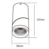 KIT DE 2 PIEZAS DE LAMPARA DE INTERIOR LED POLLUX TECNOLITE SPOT DIRIGIBLE LED INTEGRADO NEGRO