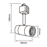 KIT DE 2 PIEZAS DE SPOT DE RIEL LED HALLEY TECNOLITE DIRIGIBLE 7.5W LUZ SUAVE CALIDA LED INTEGRADO BLANCO