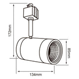 KIT DE 2 PIEZAS DE SPOT DE RIEL LED HALLEY I TECNOLITE DIRIGIBLE 14.5W LUZ SUAVE CALIDA LED INTEGRADO NEGRO