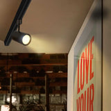 KIT DE 2 PIEZAS DE SPOT DE RIEL LED HALLEY I TECNOLITE DIRIGIBLE 14.5W LUZ SUAVE CALIDA LED INTEGRADO NEGRO