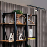 KIT DE 3 PIEZAS DE LÁMPARA DE INTERIOR LED TECNOLITE BOYERO SPOT DE RIEL 12W LUZ SUAVE CÁLIDA NEGRO